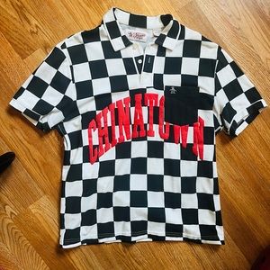 Chinatown Market x Original Penguin X Checkerboard  Polo